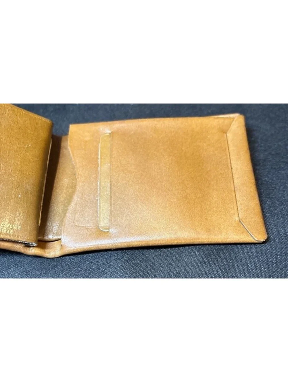 NEW NOS VTG Prince Gardner Brown Bifold Full Grain Cowhide Leather Wallet